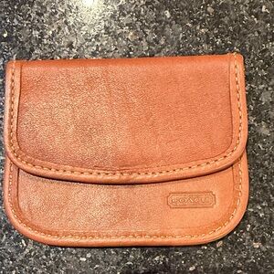 Coach Tan Leather Card Holder